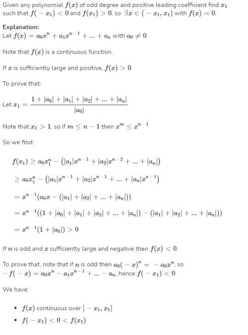 How do I use the intermediate value theorem to prove every polynomial of odd degree-example-1