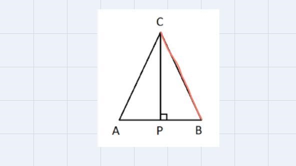 N the triangle below, if AC = 17 m, CP =15 m, and AB = 16 m, find the area of the-example-1