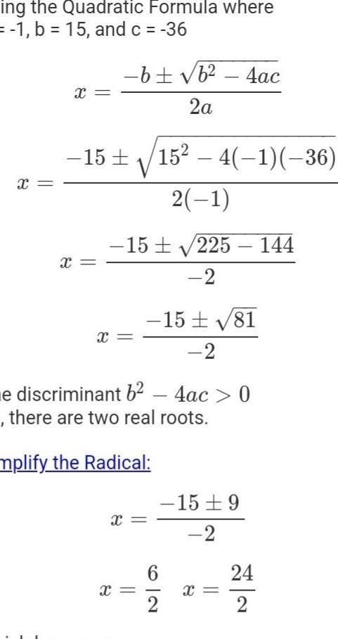 A=36 p=30 what is the width and length-example-1