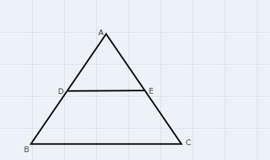 Does a line that intersects two sides of a triangle and is parallel to the third side-example-1