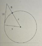 Solve for x. Assume that lines that which appears to be tangent are tangent. This-example-1