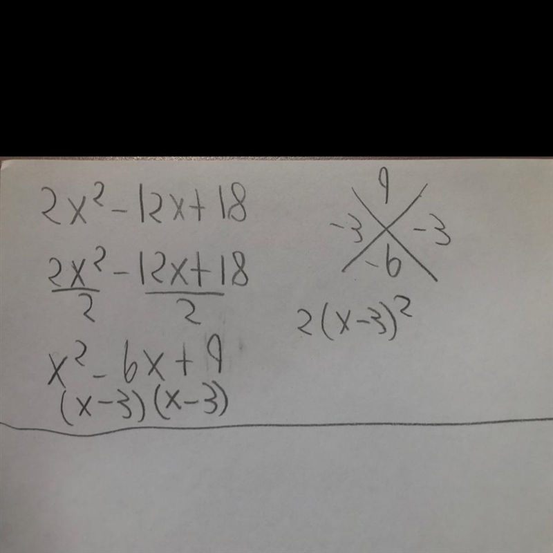 Which of the following is the correct factorization of the polynomial below? 2x^2 - 12x-example-1