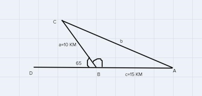 Find the side in of point a to point c-example-1