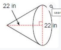 Find the volume of each cone. Round your answer to the nearest tenth, if necessary-example-1