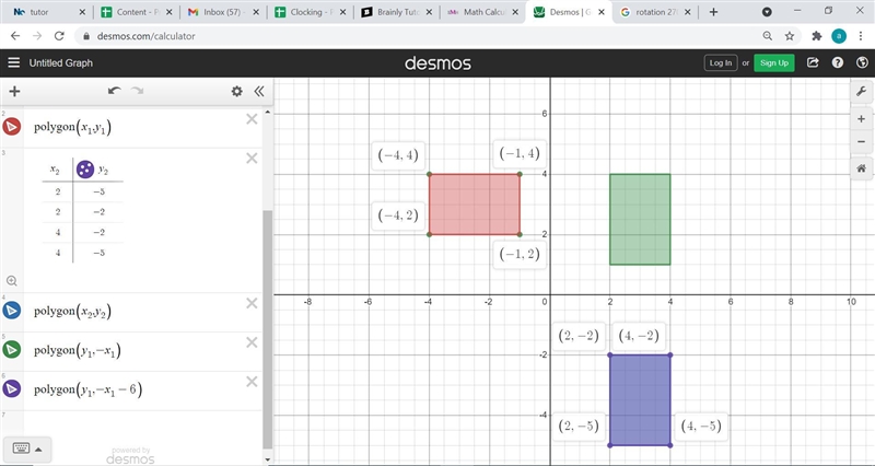 1.Using geometry vocabulary, describea sequence of transformation that maps p onto-example-1