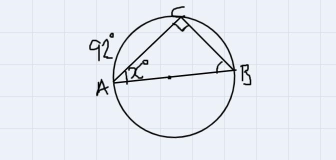 Assume that the line that appears to. e the diameter is the diameter what is the. value-example-1