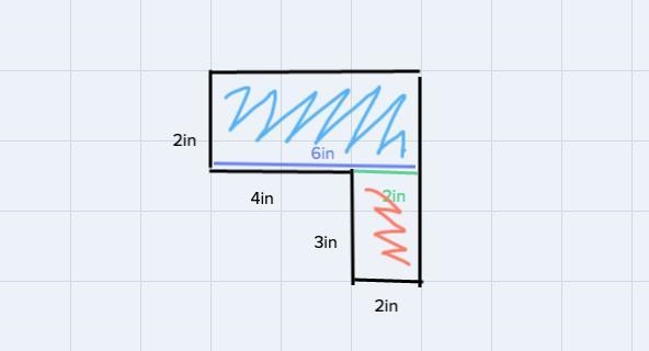 A shape is shown what is the area, in square inches, of the shape?-example-1