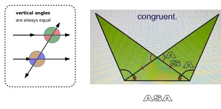 Type SSS, SAS, ASA, SAA, or HL to justify why the two larger triangles are congruent-example-1