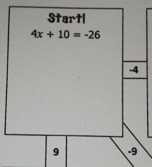 Two step equation maze use solutions to navigate through the puzzle show all steps-example-1