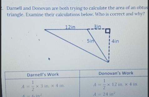 rnell and Donovan are both trying to calculate the area of an obtuse angle. Examine-example-1