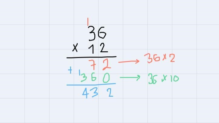 Solve the mathematical equation 36 * 12-example-1