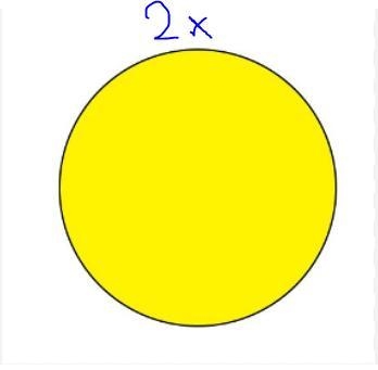 The circumference of a circle is double the perimeter of square having area 484cm-example-1