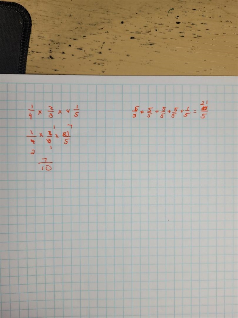 X = 1/4. y = 2/3. z = 4*1/5 Work out the value of X x y x z Give your answer as a-example-1