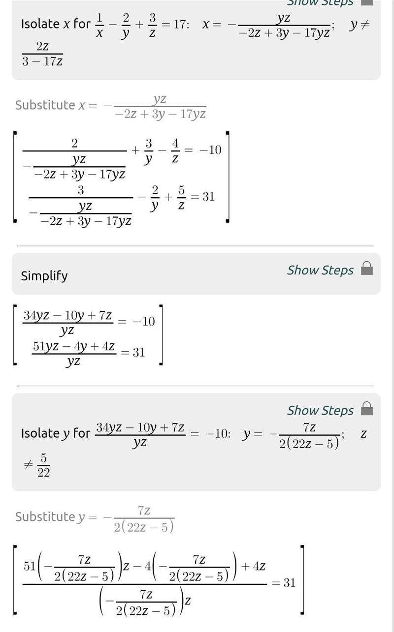 HELP!Use elimination method to solve the system of equations please fast-example-1