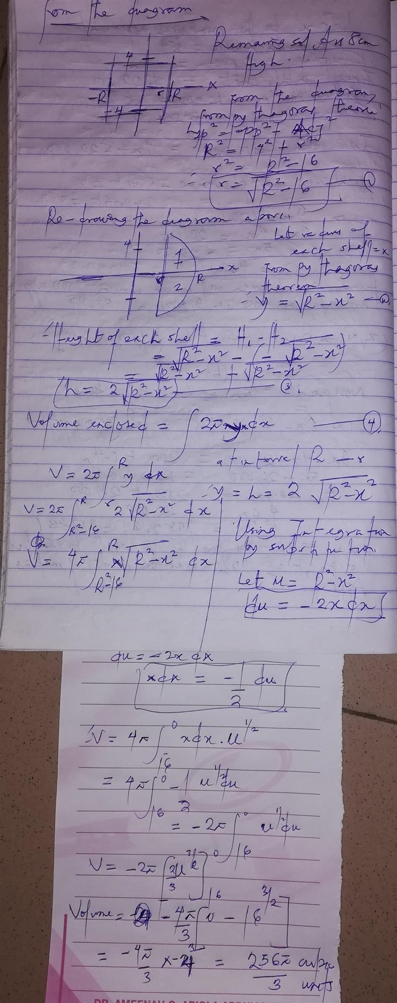 HELP PLS A circular hole has been drilled through a cylinder as shown. What is the-example-1