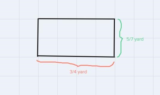 What’s the perimeter of rectangle with one side 3/4 of a yard long and the other 5/7 of-example-1