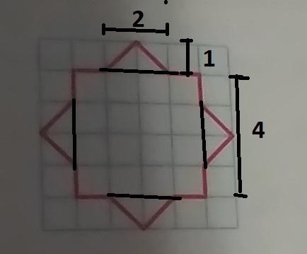 HELP ME ASAP!! Jamie drew a snowflake on graph paper. What is the area in square units-example-1