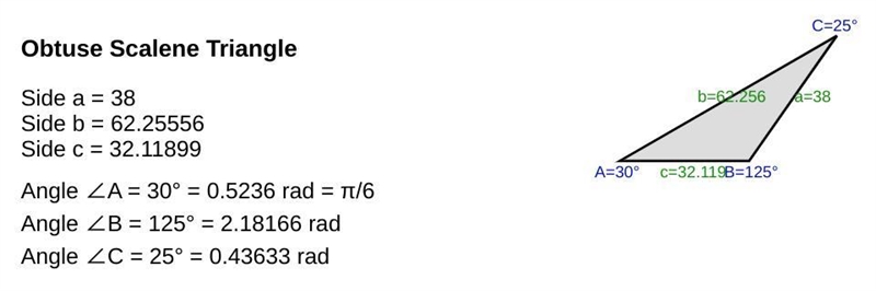 Consider a triangle ABC like the one below. Suppose that A = 30°, B = 125°, and a-example-1