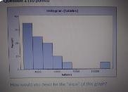 How would you describe the "skew" of this graph?-example-1