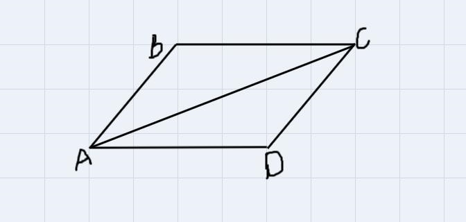 CGiven: ABCD is a parallelogram.Prove: ABCD and BC - DAAngles Segments Triangles Statements-example-1