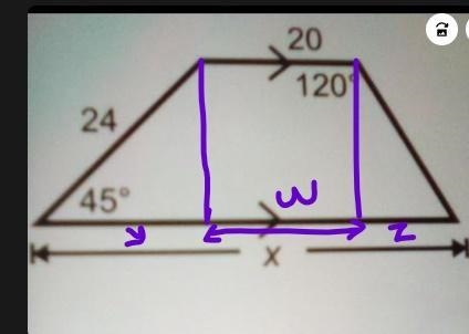 What is the length of the missing side of the trapezoid?-example-1