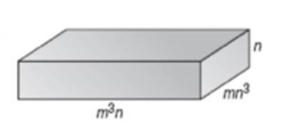 GEOMETRY Express the volume of each solid as a monomial. a. m3n3b. m3n4c. m4n4d. m-example-1