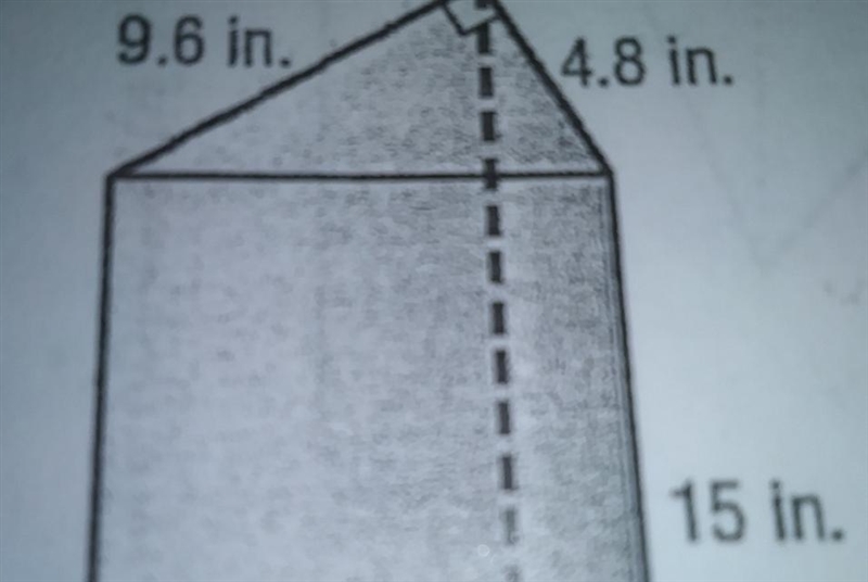 Determine the volume of each rectangular or triangular prism round to the nearest-example-3