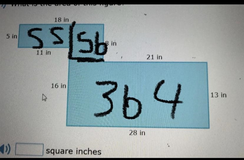 Part 13. What is the area of this figure? NO LINKS!!!​-example-1