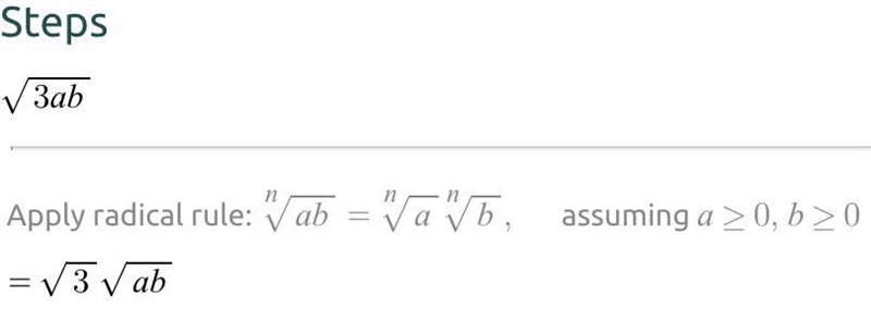 √3ab rewrite the equation in radical form-example-1