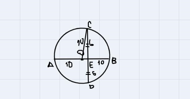 In the accompanying diagram of circle O, diameter AB is perpendicular to chordCD and-example-1