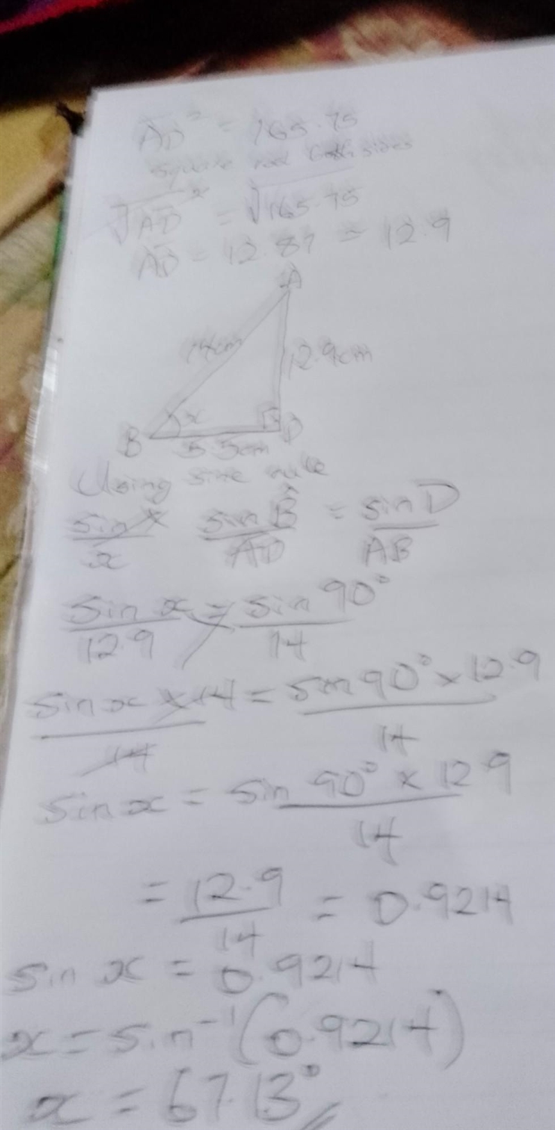 ABC is an isosceles triangle, with AB = AC. find X​-example-1