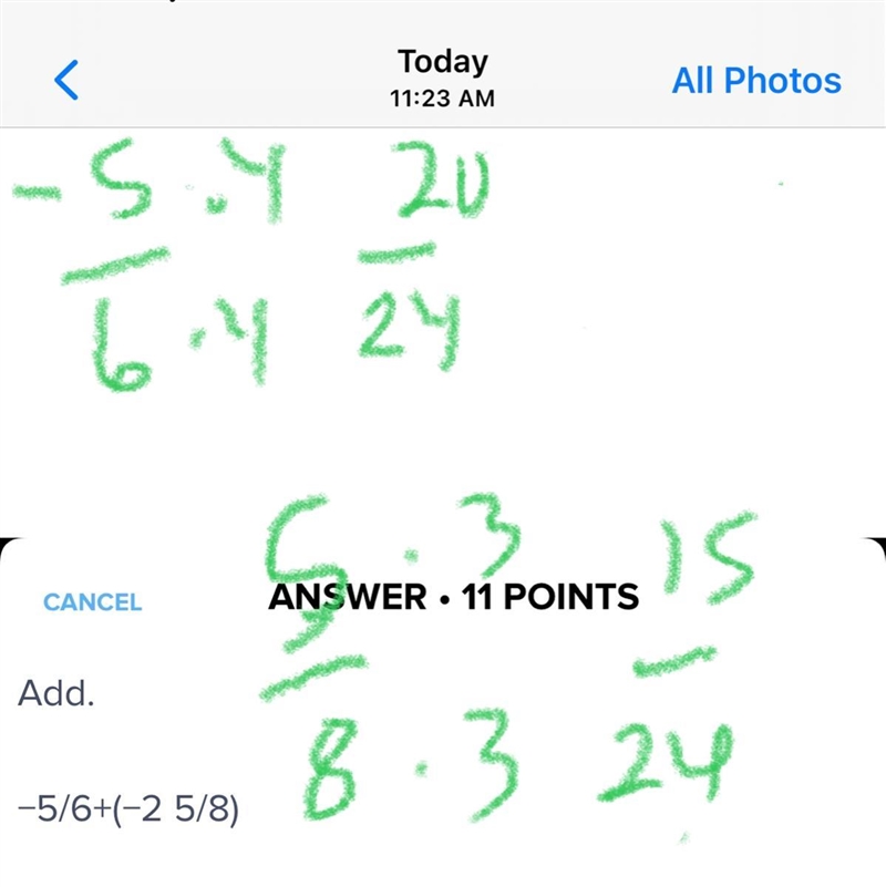 Add. −5/6+(−2 5/8) Enter your answer as a simplified fraction by filling in the boxes-example-1