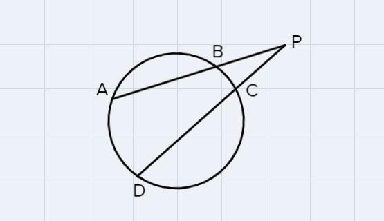 With the two secants intersecting outside the circle, what is the length of the section-example-1