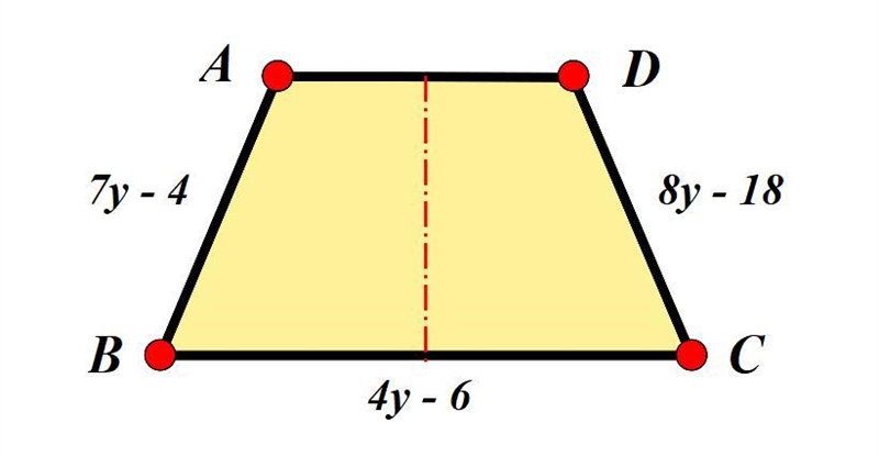 ABCD is an isosceles trapezoid with legs LINE AB and LINE CD and base LINE BC. If-example-1