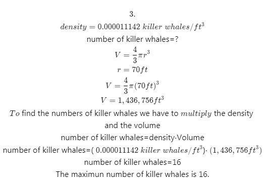 Main Show Tank Calculation:1. The main tank has a radius of 70 feet. What is the volume-example-3