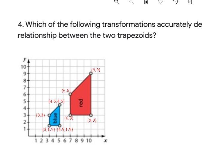 Which of the following transformations accurately describes the relationship between-example-1