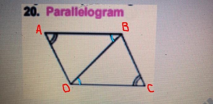 It’s given that the shape is a parallelogram but why?-example-1