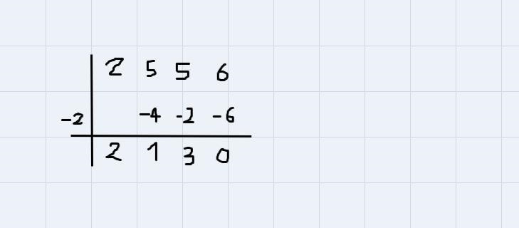 What is P(x) = 2x^3 + 5x^2 + 5x + 6 as a product of two factors.-example-4