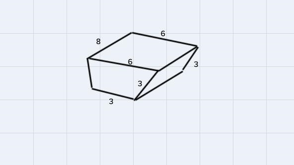 Find the total surface area.A. 143.4 mi²B. 99.5 mi²C. 198.6 mi²D. 131.7 mi²-example-1