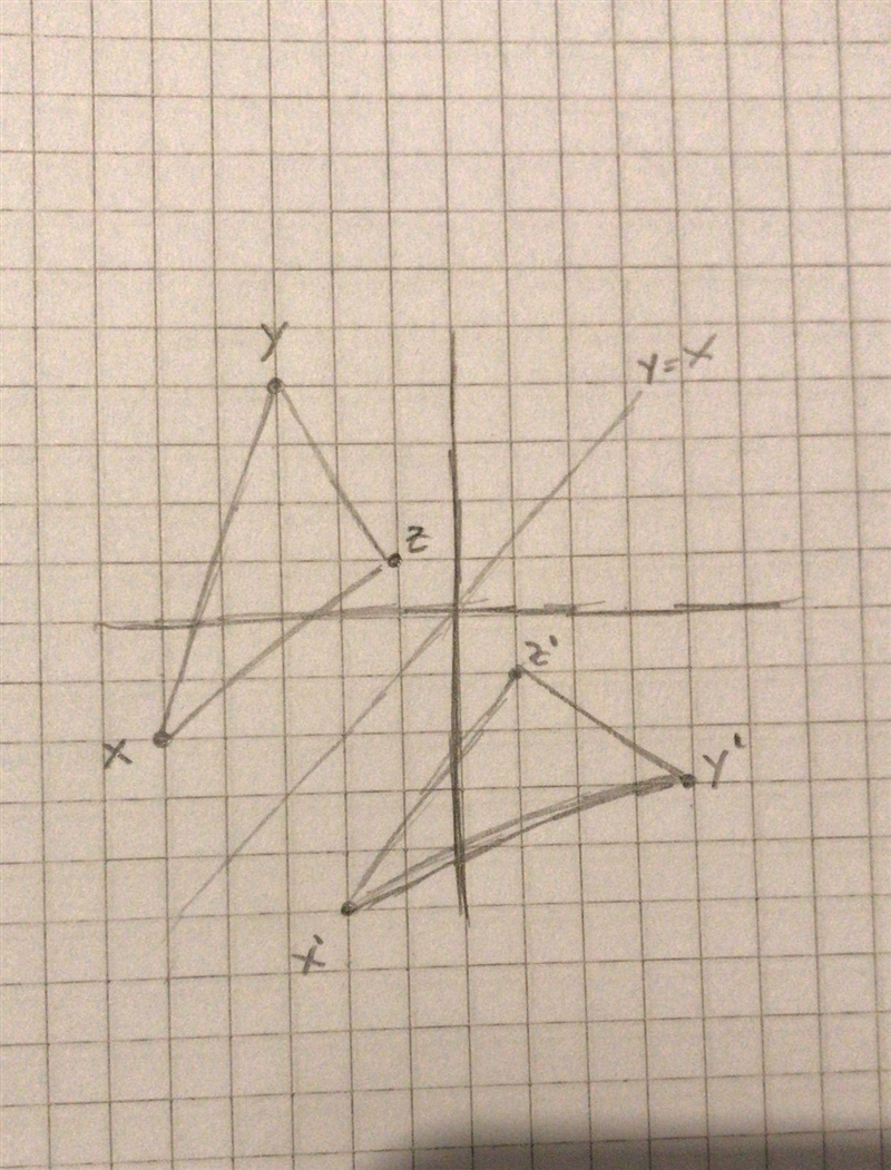 Please find the coordinates and also reflect the points on the axis’s.-example-2