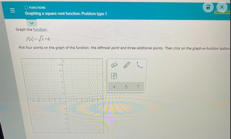 Graph the function below.Plot four points on the graph.My graph only exceeds to 13.-example-1