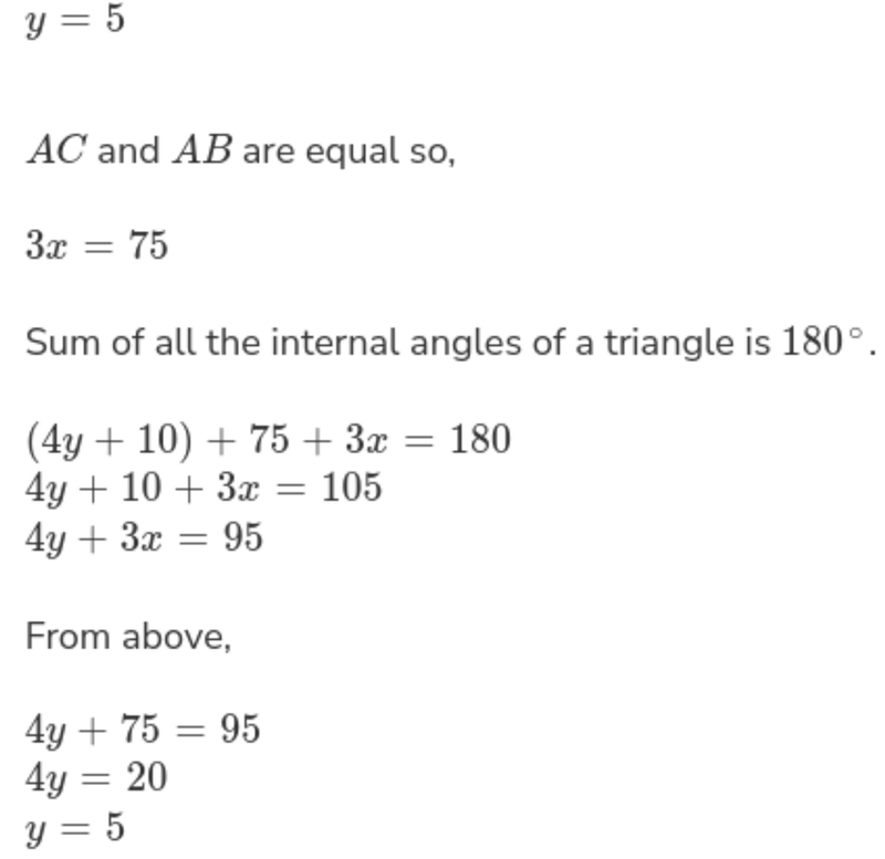 PLEASE ANSWER FAST ITS DUE RN What is the value of y in degrees? Type only the number-example-1