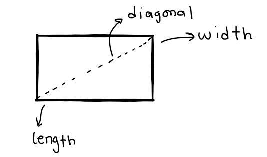 A rectangular piece of plywood has a diagonal that measures three times the width-example-1