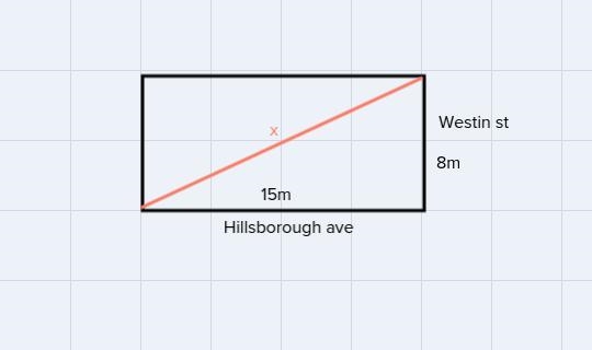 westin street and hillsborough ave intersect. if westin street is 8 meters wide and-example-2