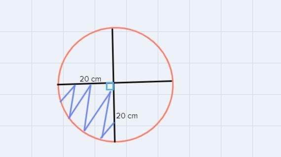 Part Acalculate the exact area of the shape IN TERMS OF PIA = kcm²Part B calculate-example-1