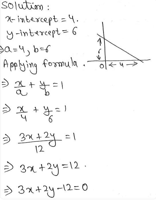 Find the equation of the line when 6 is the y intercept-example-2