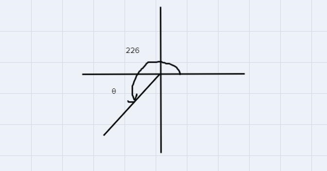 Express each function as a function of an acute angleA) tan 226B) sin(-46.6)-example-1