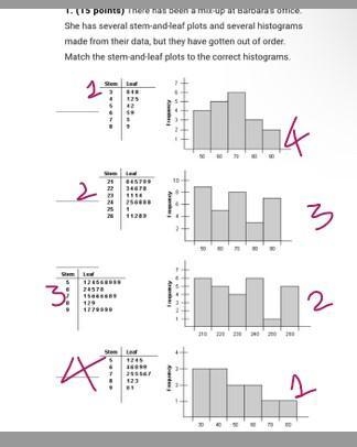 There has been a mix-up at Barbara’s office. She has several stem-and-leaf plots and-example-2