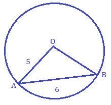 Examine the diagram of chord LM in •P at right. If the length of the radius of •P-example-2