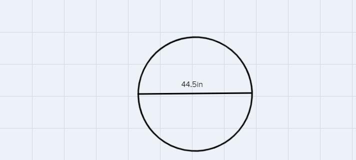 If the entire Windows diameter is 44.5 in what is the area in inches squared-example-1